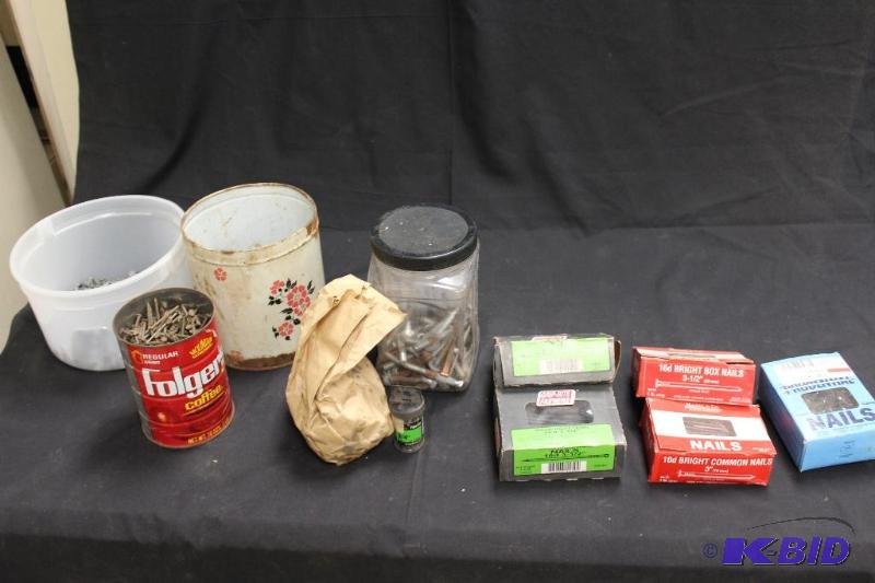 lot 221 image: Nails, Fasteners, etc.. ...