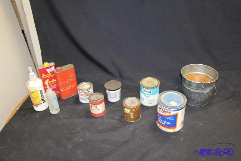 lot 248 image: Painting Chemicals, most are half full or bet...
