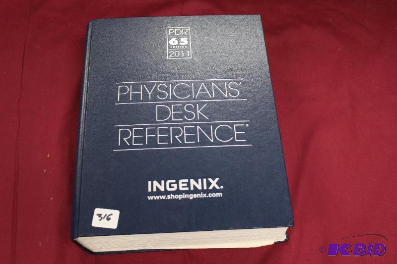 lot 316 image: Physicians Desk Reference Book 2011...