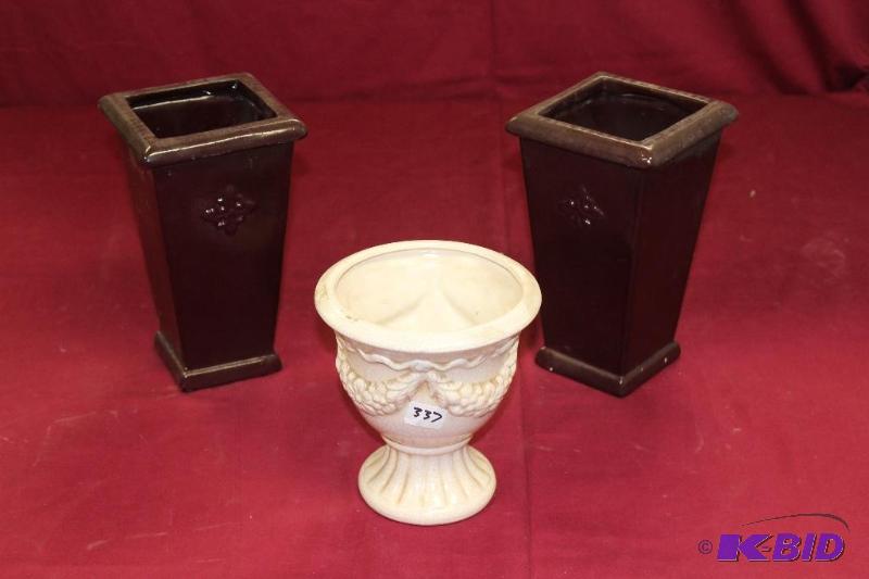 lot 337 image: New Decorative&nbspVases  Pots ...