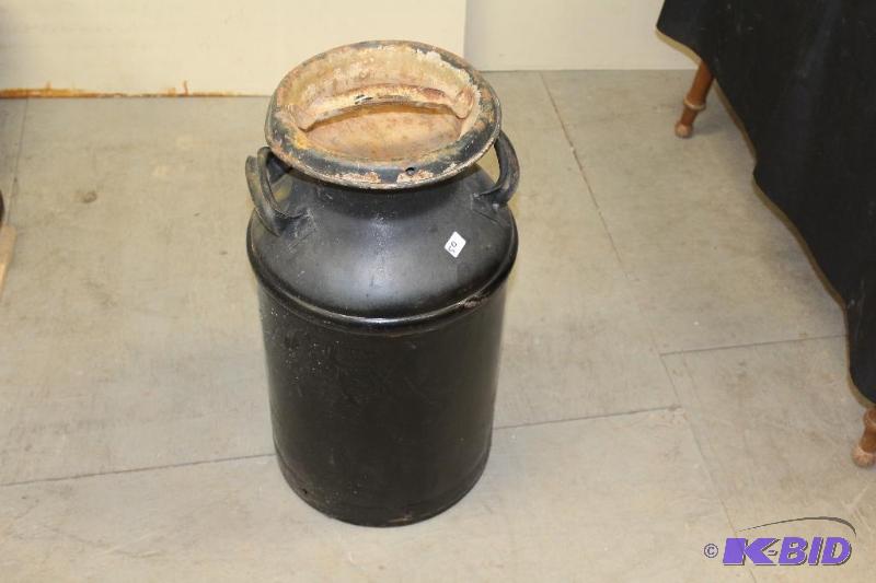 lot 50 image: Vintage Milk  Cream Can ...