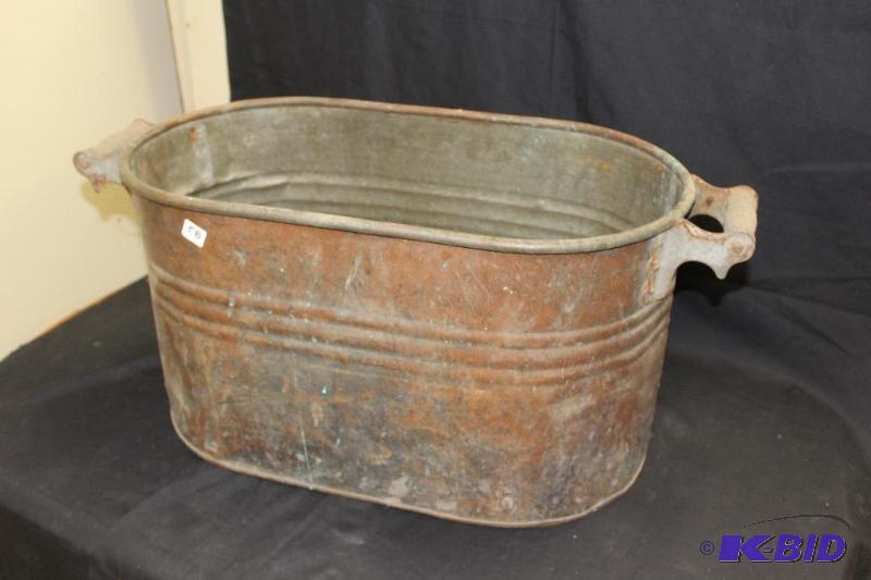 lot 58 image: Antique Feed  Water Trough ...