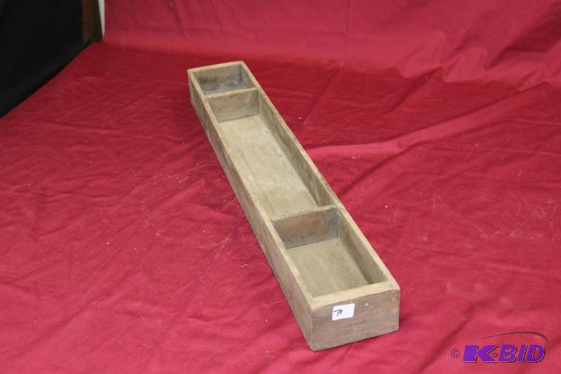lot 71 image: Vintage Wooden Box ...