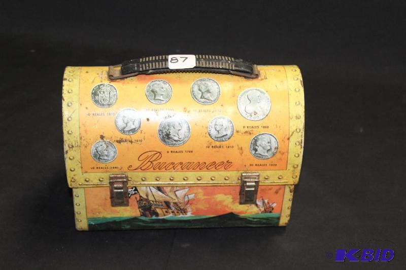 lot 87 image: Vintage Buccaneer Lunch Box ...