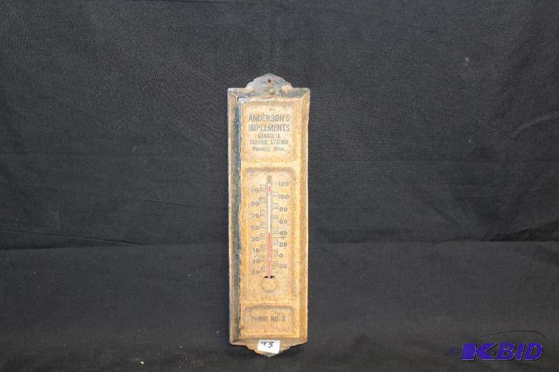 lot 93 image: Andersons Implements Thermometer, Very Old, ...