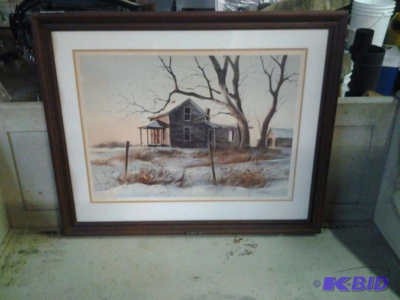 lot 24 image: J. Killen Farmhouse Painting
