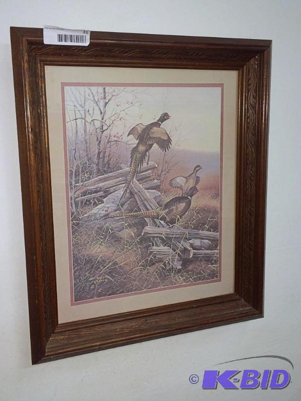 lot 31 image: Gregory Messier Pheasant Painting