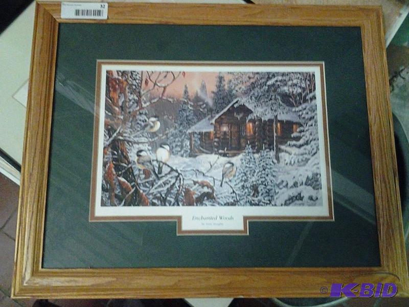lot 32 image: Terry Doughty Enchanted Woods Painting