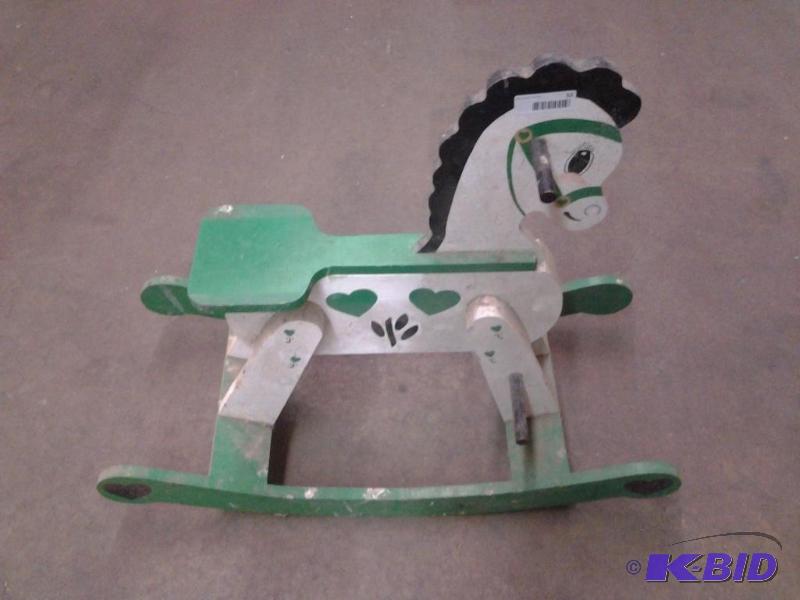 lot 52 image: Vintage  Antique Childs Rocking Horse #2