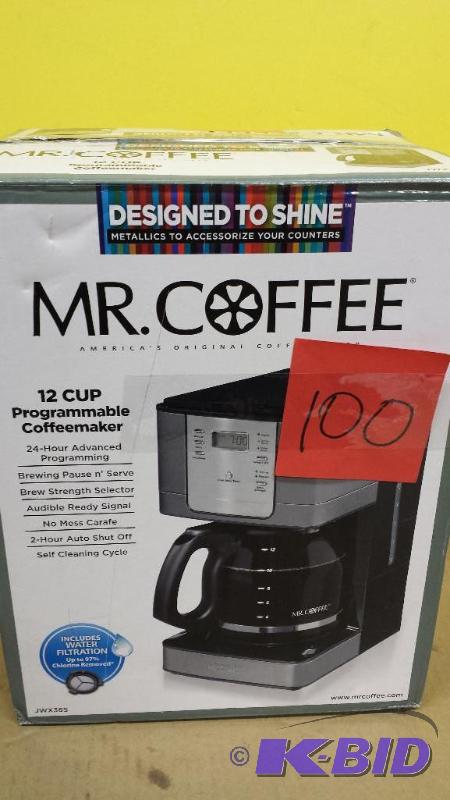 lot 100 image: Mr Coffee Programable Coffee Maker