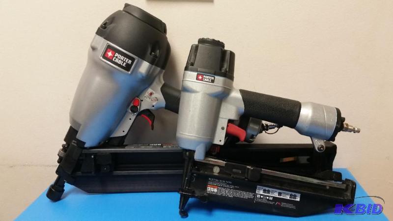 lot 104 image: SET OF 2 PORTER-CABLE Nailer  GUNN MODELLS FN250C AND FC350B