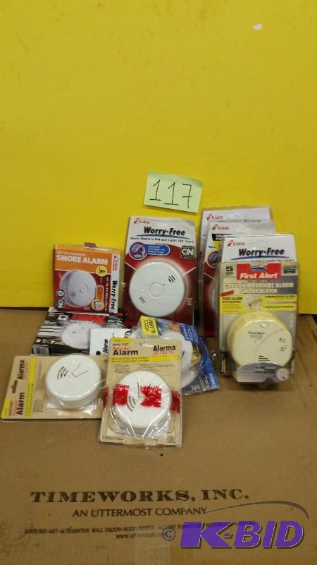 lot 117 image: LOT OF 10 SMOKE ALARM