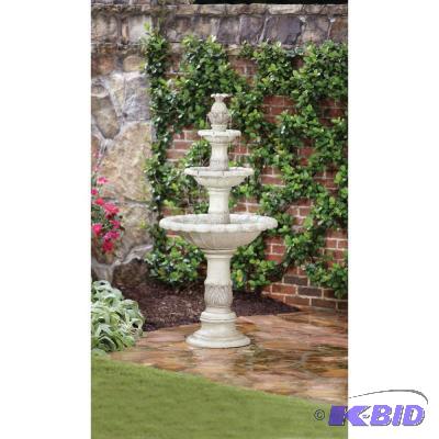 lot 133 image: Hampton Bay Model # 193483-Tier Fountain NEW