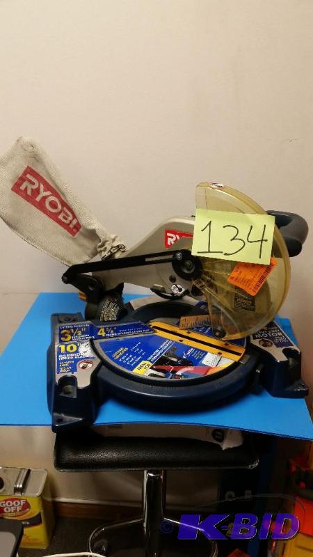 lot 134 image: RYOBI Miter Saw TS1342L
