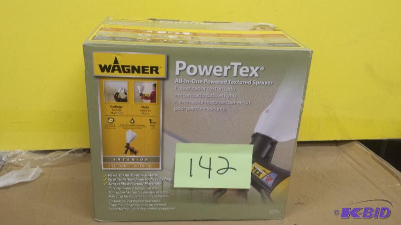 lot 142 image: Wagner All in  One Powererd Texture Sprayer