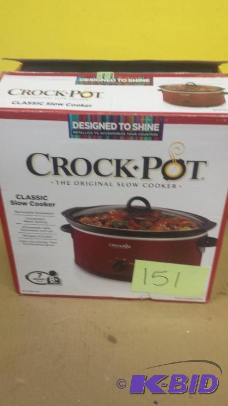 lot 151 image: Crock Pot 7 Qt