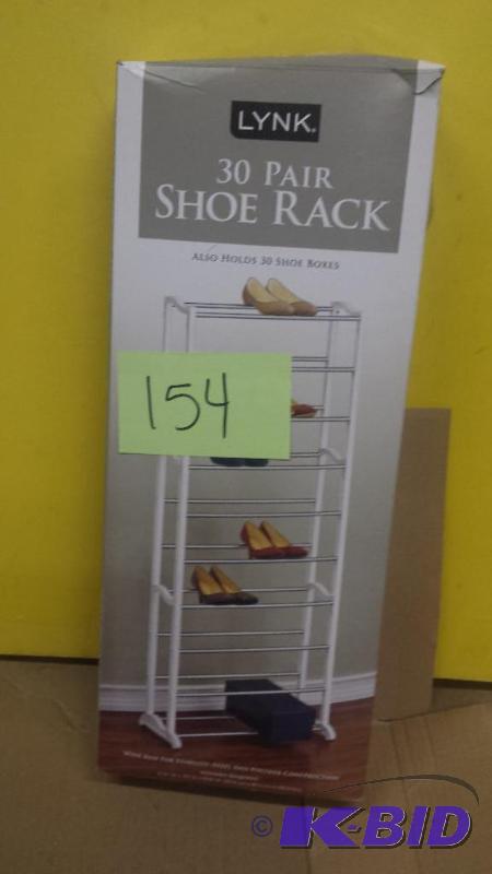 lot 154 image: 30 Pair Shoe Rack