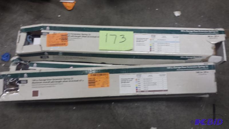 lot 173 image: Lot 4 of 160 LB Garage Door Extension Spring (2 pk Each)