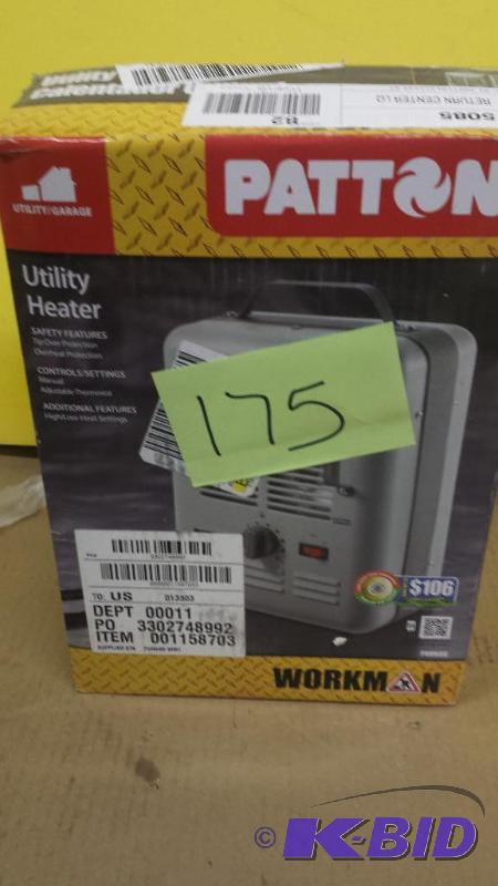 lot 175 image: Patton Utility Heater