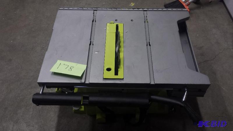 lot 178 image: Ryobi Table Saw 10 in