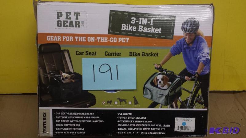 lot 191 image: Pet Gear 3-1 Basket