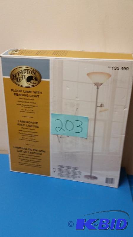 lot 203 image: Floor Lamp with Reading Light