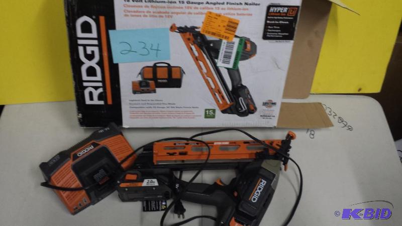 lot 234 image: Ridgid R250AF18 Nailer