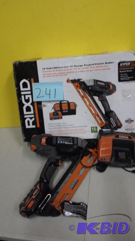 lot 241 image: Ridgid R250AF18 Nailer