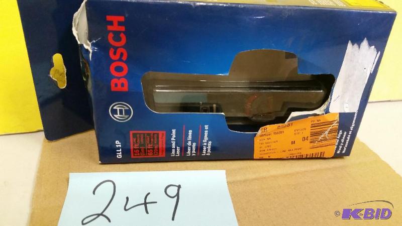 lot 249 image: Bosch Line and Laser Point Laser
