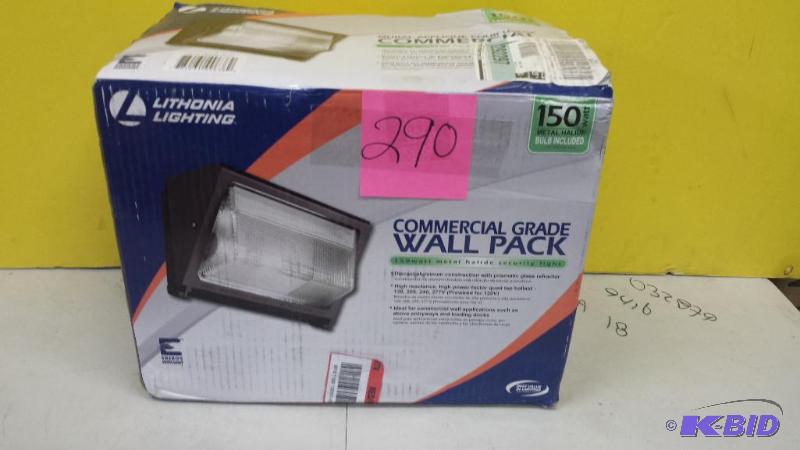 lot 290 image: Lithonia Lightning Commercial Grade Wall Pack