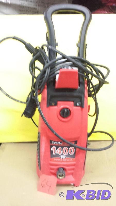 lot 64 image: Preassure Washer 1400 PSI