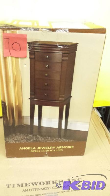 lot 70 image: Angela Jewelery Armoire