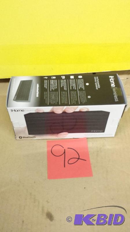 lot 92 image: Ihome Wireless Speaker