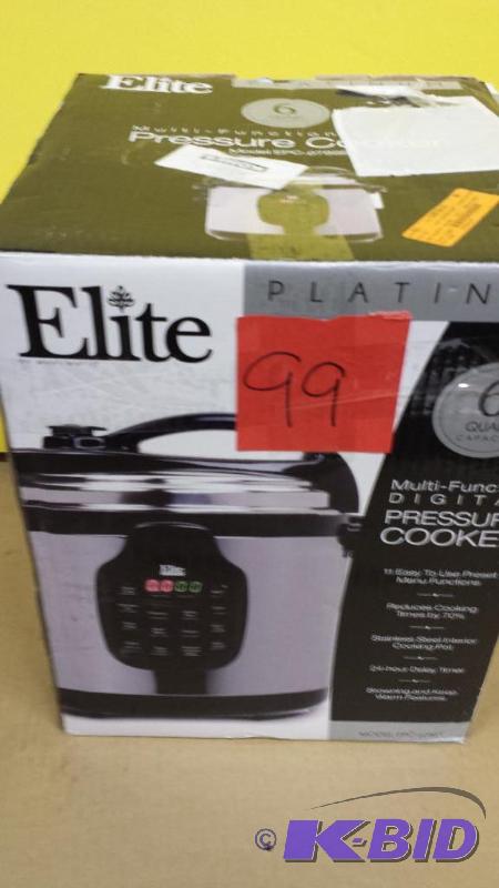 lot 99 image: Elite Digital Preassure Cooker