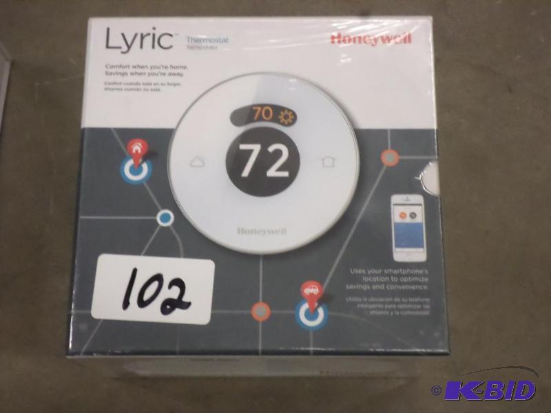 lot 102 image: New Honeywell Lyric Smart Thermostats...