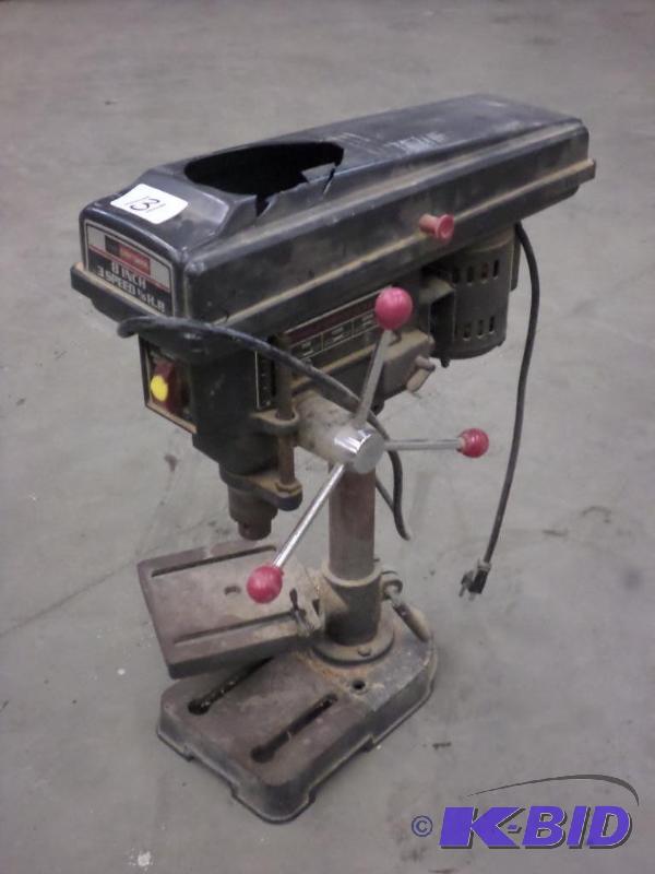 lot 131 image: Craftsman 3-Speed Benchtop Drill Press...