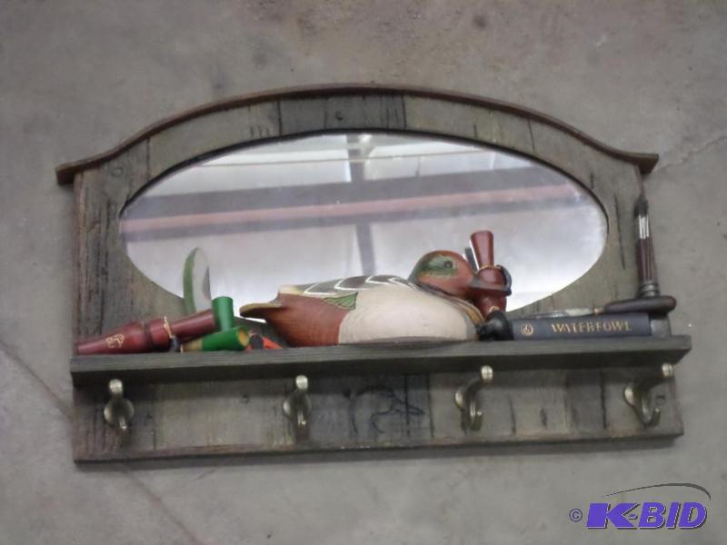 lot 68 image: Unique Waterfowl Hunting Theme Mirrored Coat ...