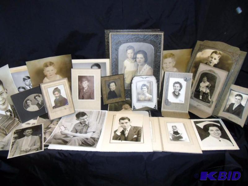 AntiqueVintage  Professional Portrait Photographs Lot of 24