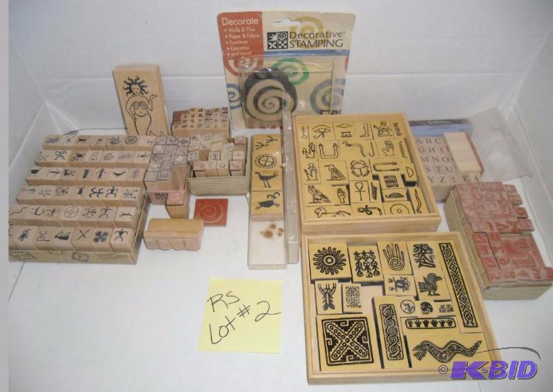 More Rubber Stamps Mixed Lot Rubber Stamps ABCs, Egyptian Symbols, Mermaid, Assorted Designs #RS-2