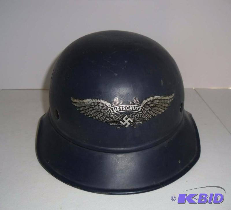 Vintage WWII Luftschutz Civil Defense Gladiator Helmet
