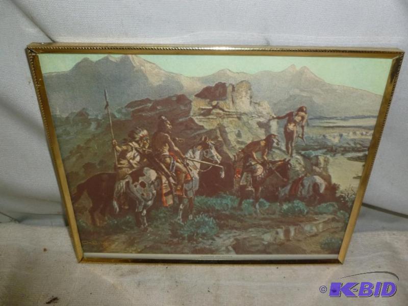 lot 109 image: C.M Russell " Planning The Attack "...