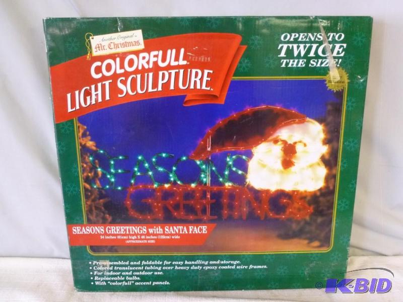 lot 119 image: Large Mr. Christmas " Seasons Greetings...