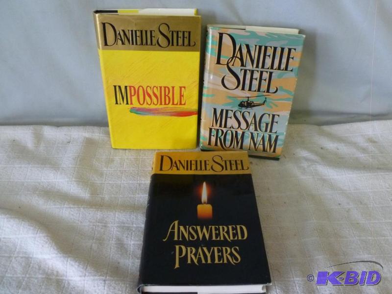 lot 157 image: Lot of three Danielle Steel hardcover books.&...