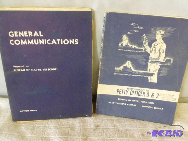 lot 168 image: Lot Of Two Vintage U.S Navy Serviceman Manual...