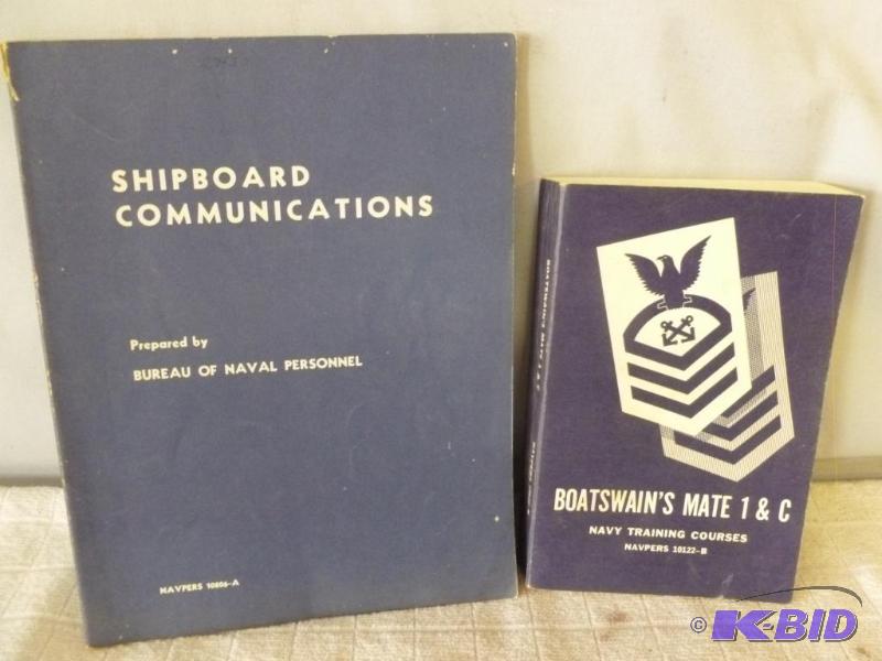 lot 169 image: Lot Of Two Vintage U.S Navy Serviceman Manual...