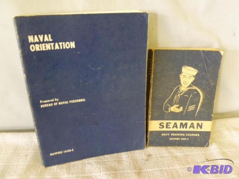 lot 170 image: Lot Of Two Vintage U.S Navy Serviceman Manual...