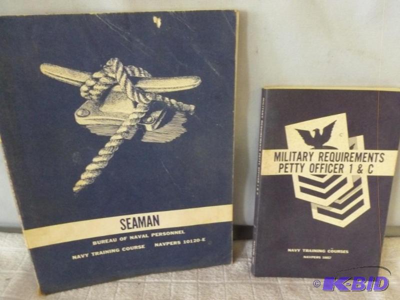 lot 171 image: Lot Of Two Vintage U.S Navy Serviceman Manual...
