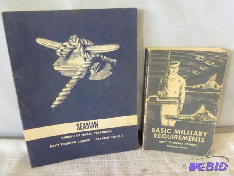 lot 173 image: Lot Of Two Vintage U.S Navy Serviceman Manual...