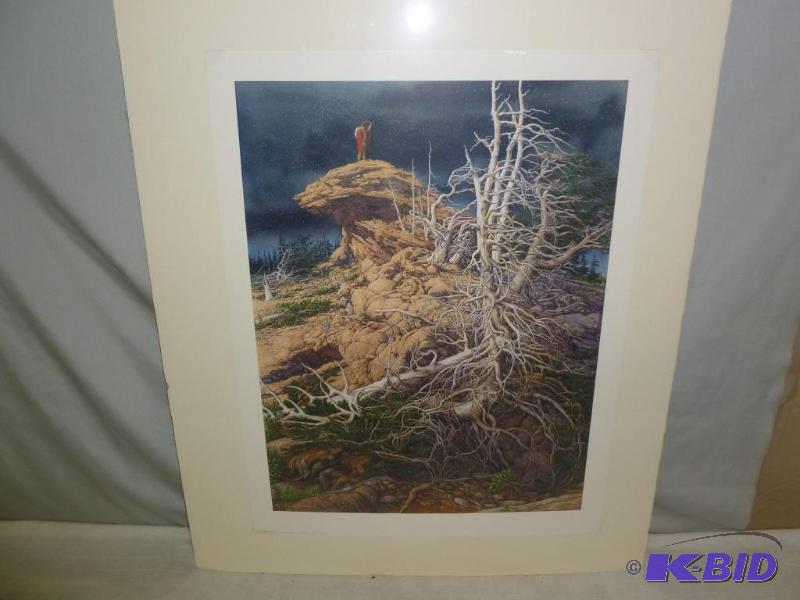 lot 2 image: Beautiful Large Bev Doolittle " Prayer F...