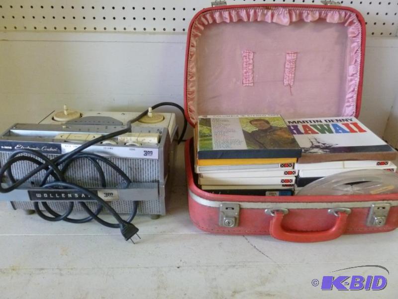 lot 65 image: Vintage 3-M Wollensak&nbspstereo-tape magnet...